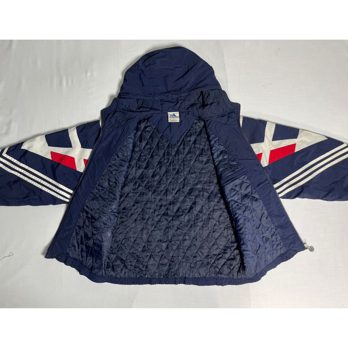 Adidas Adidas Hooded Padded Winter Jacket Size US XXL / EU 58 / 5 - 8 Thumbnail