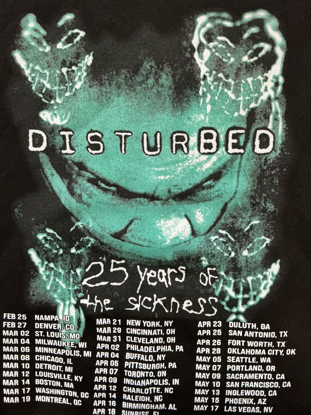 Other Disturbed 25 Years Of The Sickness Anniversary Band Hoodie Size US M / EU 48-50 / 2 - 7 Thumbnail