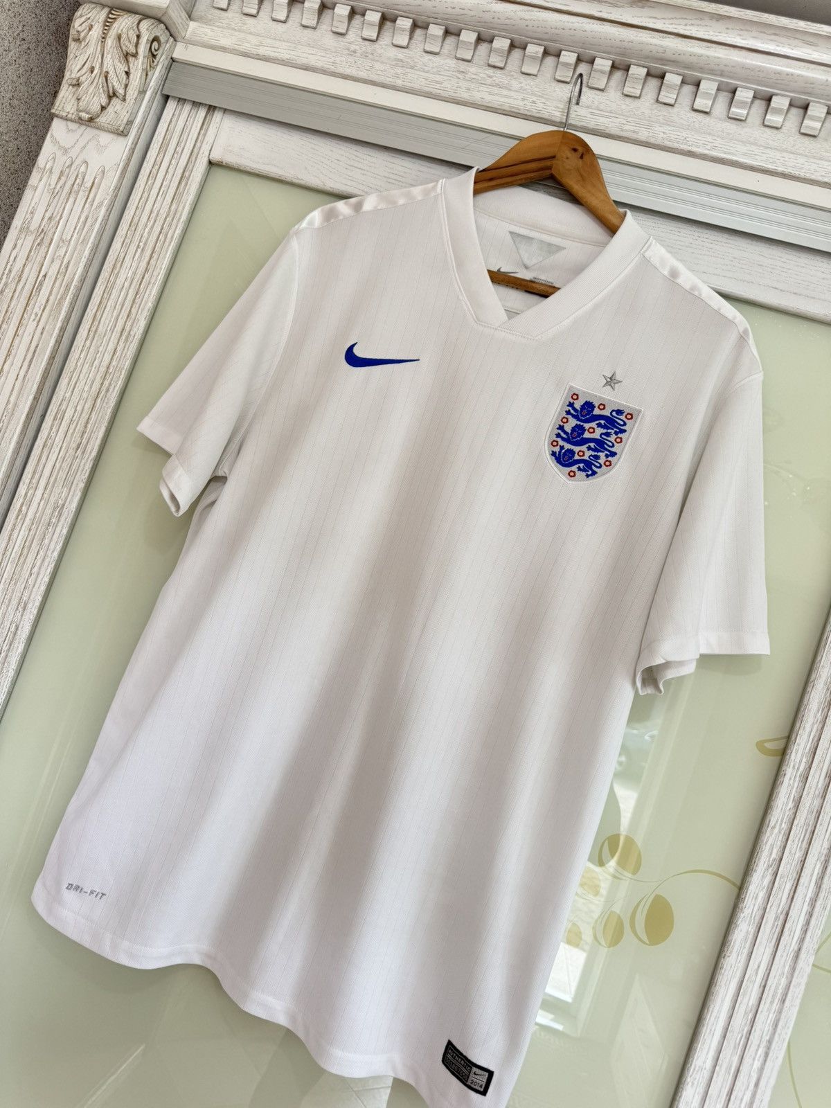 Nike England 2014-2015 Home Soccer Jersey Football Kit Shirt Size US XL / EU 56 / 4 - 3 Thumbnail
