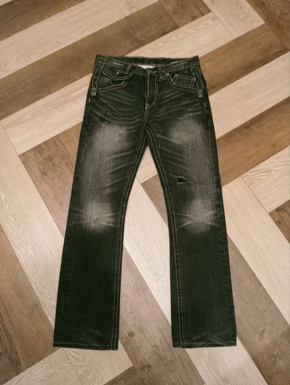 If Six Was Nine TRIM JAPAN DISTRESSED JEANS Size US 30 / EU 46 - 1 Thumbnail