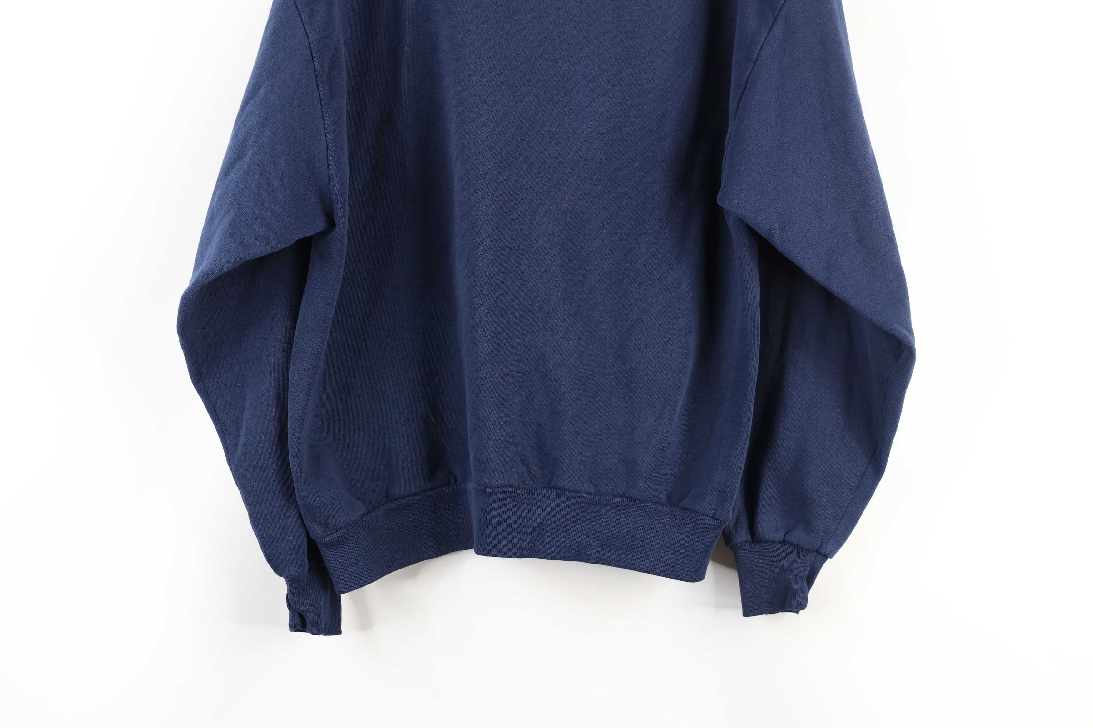 Vintage Vintage 90s Streetwear Crewneck Sweatshirt Navy Blue USA Size US L / EU 52-54 / 3 - 7 Thumbnail