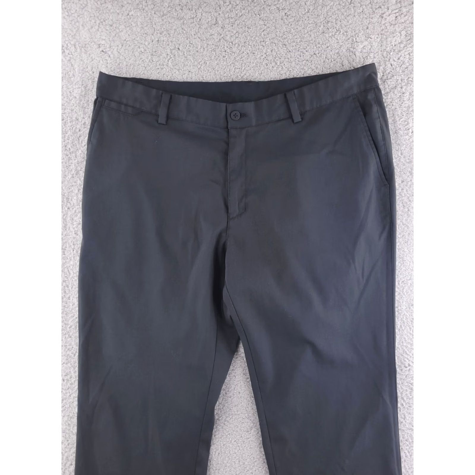 Nike Nike Pants Mens 36x33 Black Dri Fit Regular Straight Polyester Chino Golf Style Pants Mens Black 36x33 Size US 36 / EU 52 - 3 Thumbnail
