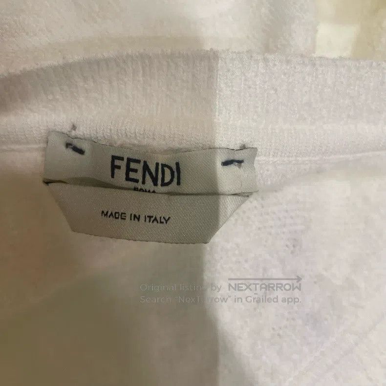 Fendi Fendi White three-dimensional double F printed knitted dre Size S / US 4 / IT 40 - 3 Thumbnail
