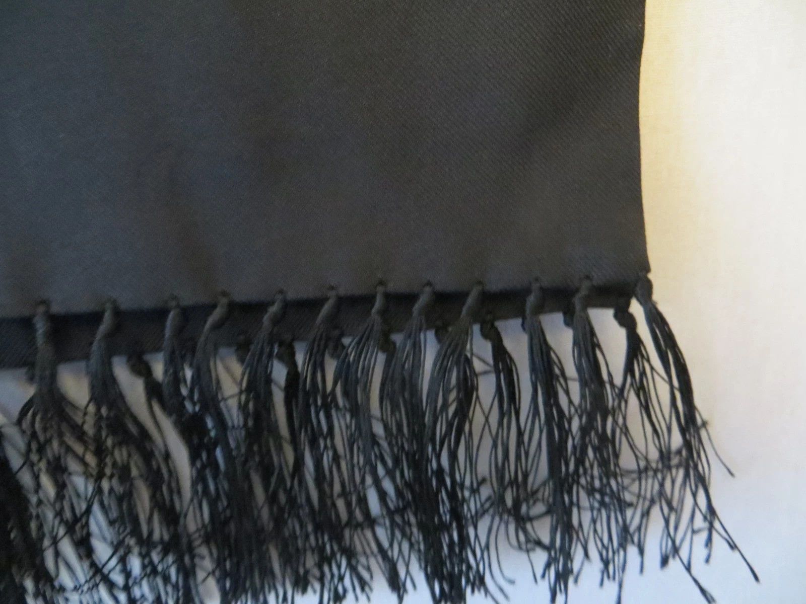 Drake's BLACK 100% SILK EVENING DINNER SCARF Size ONE SIZE - 3 Thumbnail