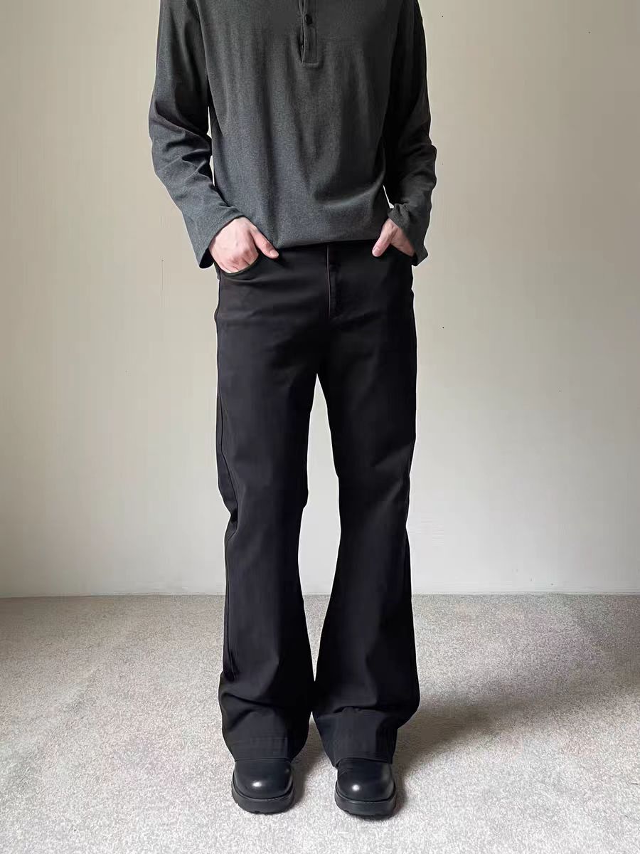 Jean Black loose-fitting casual work pants Size US 34 / EU 50 - 4 Thumbnail