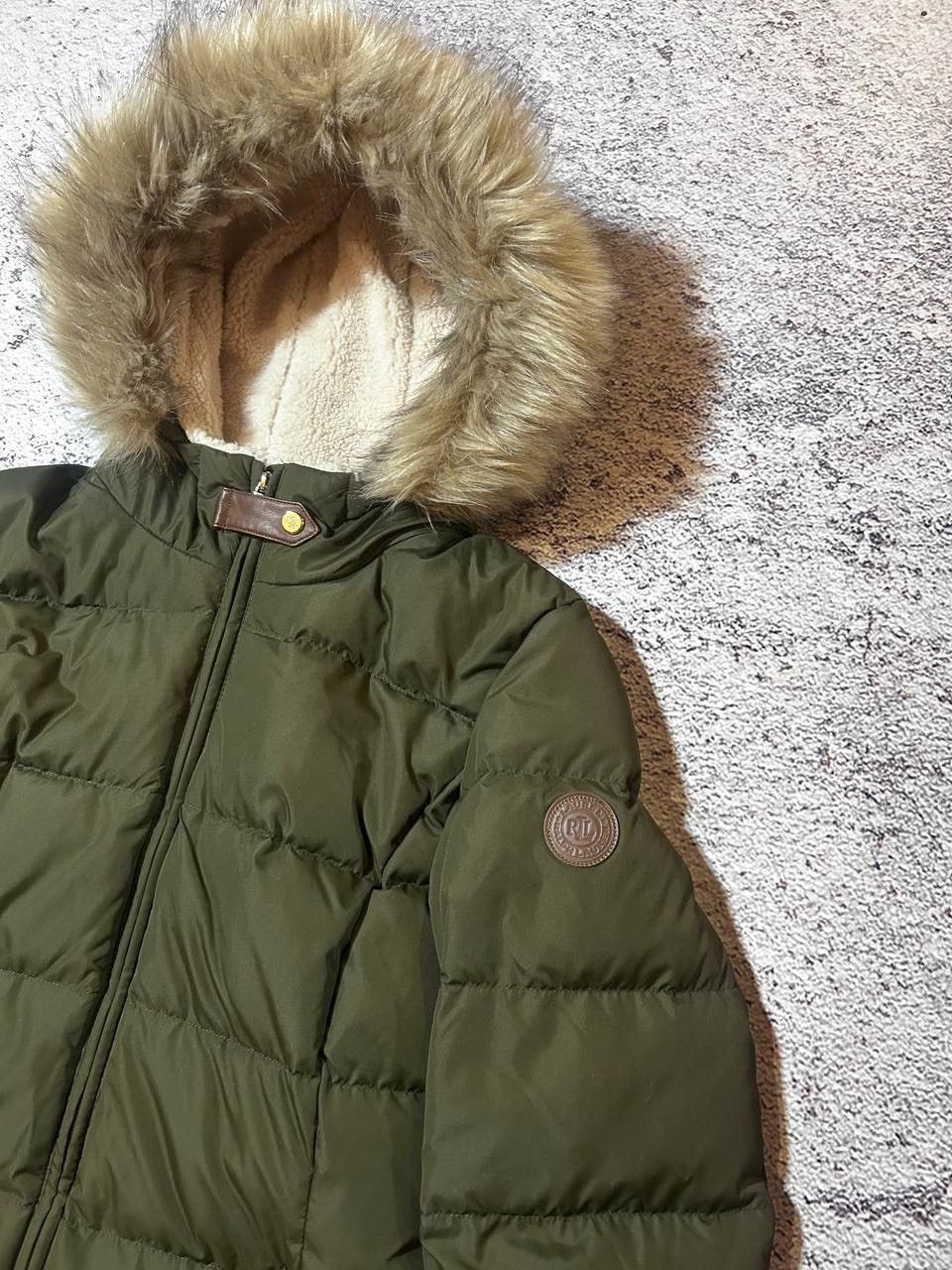 RRL Ralph Lauren Ralph Lauren Down Parka Fur Hood Green Winter Jacket Size M / US 6-8 / IT 42-44 - 8 Thumbnail