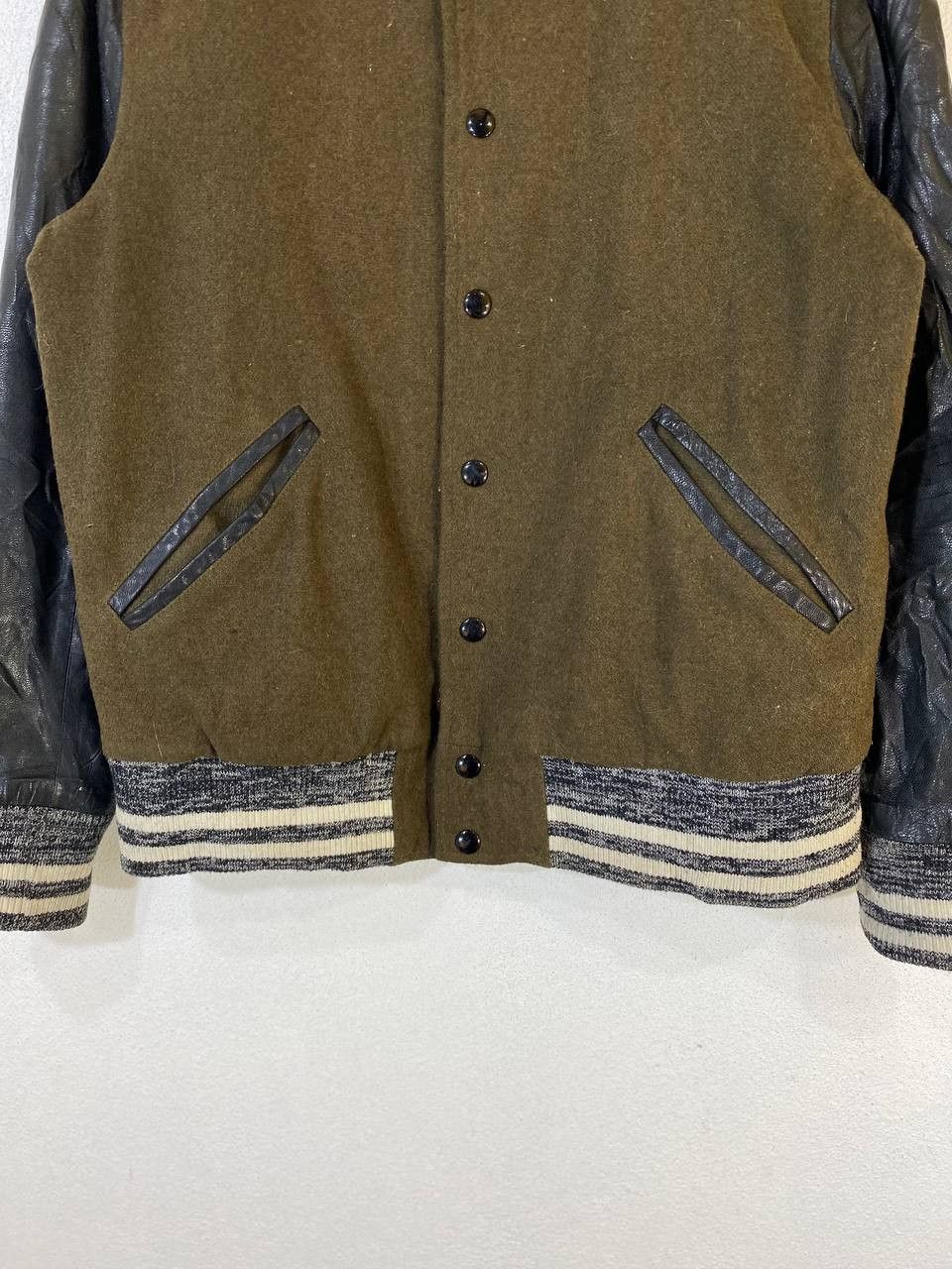 Japanese Brand japanese brand leather sleeves varsity jacket nice design Size US M / EU 48-50 / 2 - 3 Thumbnail