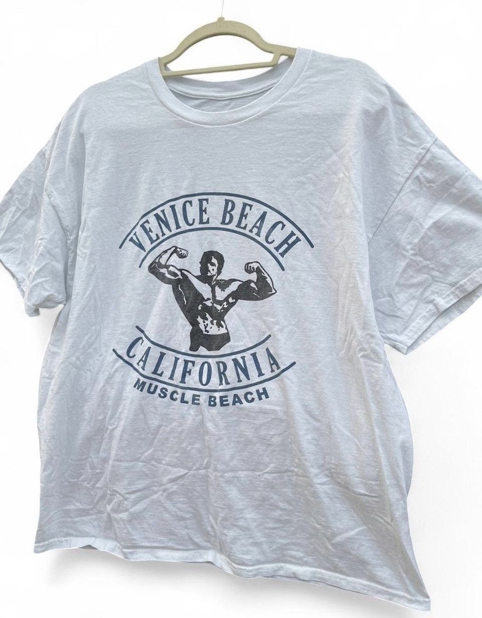 Vintage Vintage 80s Arnold Schwarzenegger Muscle Beach T-Shirt L Size US L / EU 52-54 / 3 - 3 Thumbnail
