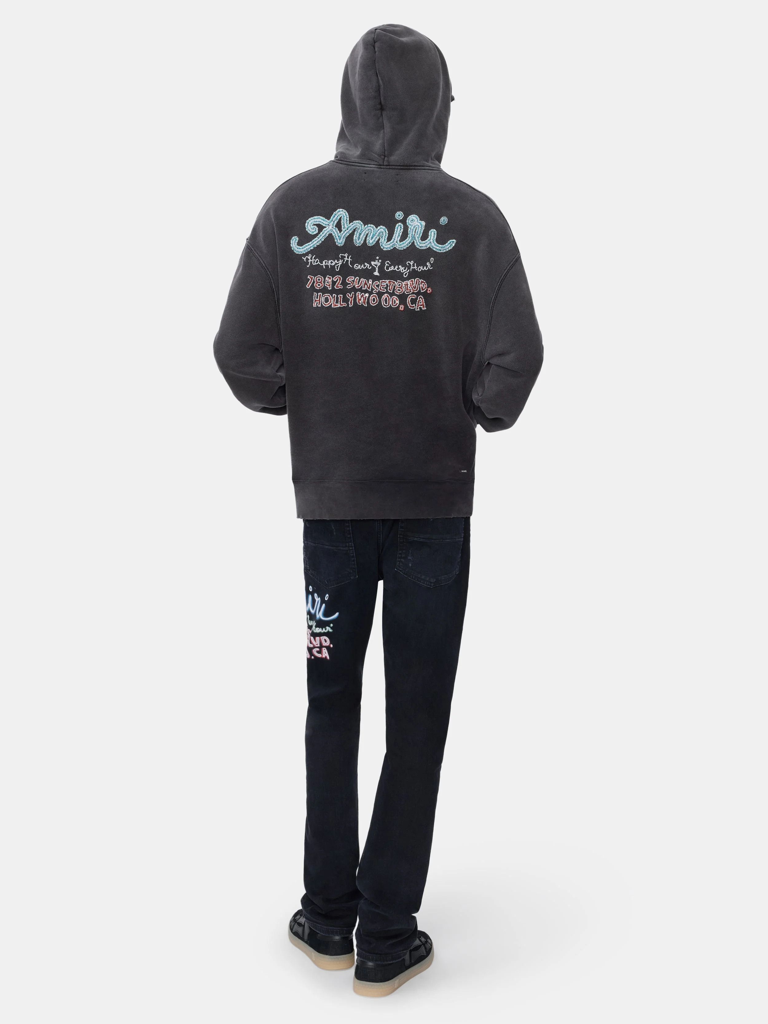 Amiri o1h1sh11225 Neon Lights Slim Jean in Black Size US 40 / EU 56 - 3 Thumbnail