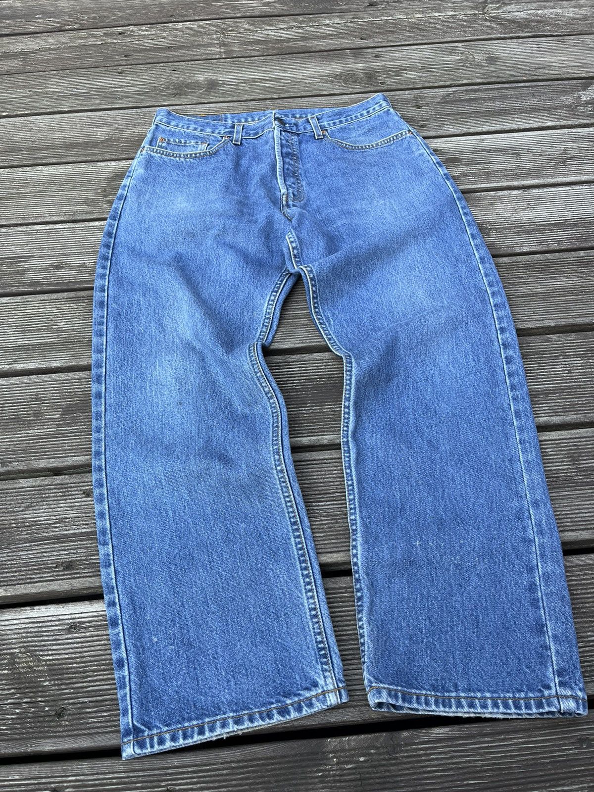 Levi's Vintage 90s Levis 618 34x30 Orange Tab Jeans Blue Pants @250 Size US 34 / EU 50 - 8 Thumbnail