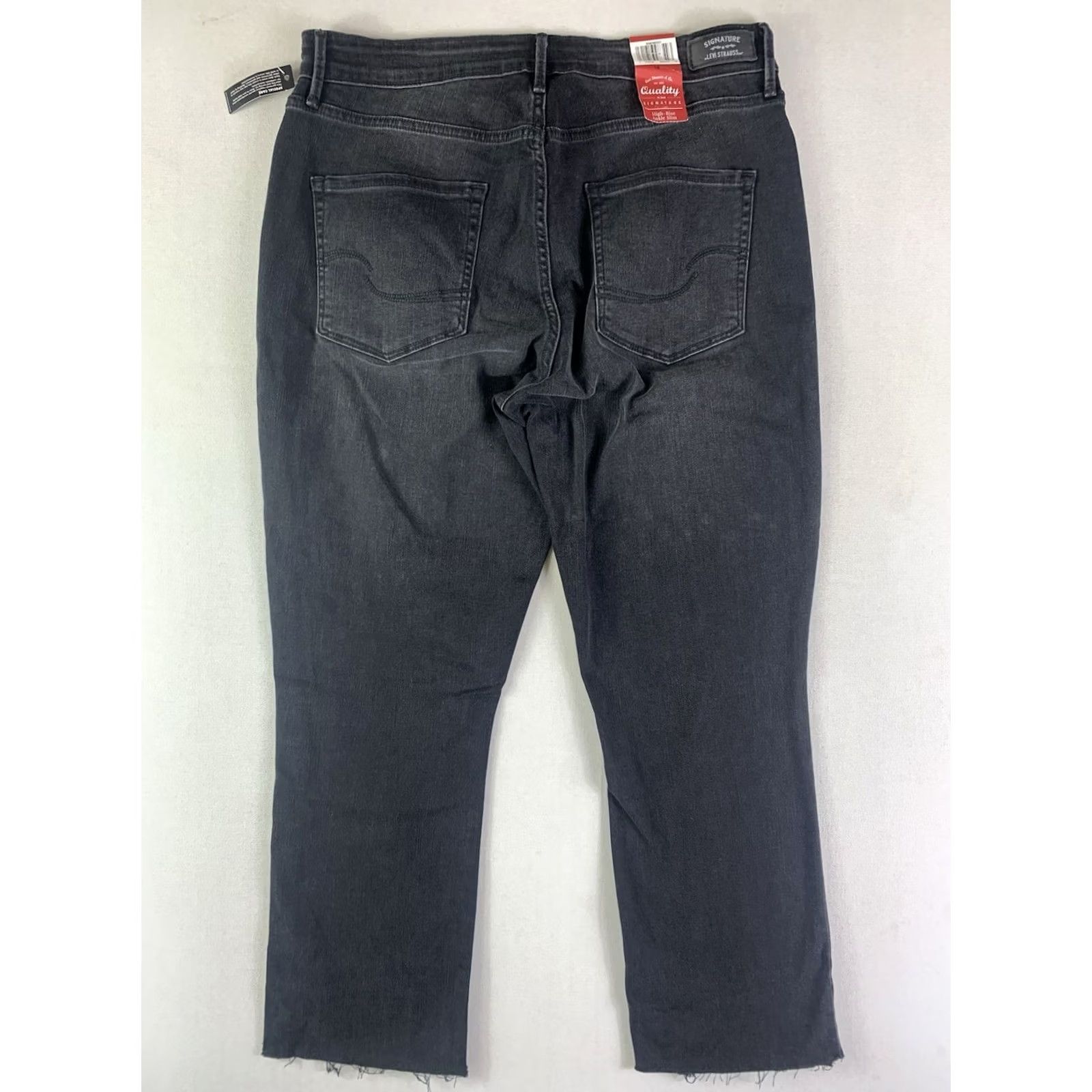 Levi's Levi's Women's Black High-Rise Straight Ankle Jeans Pants 16 Plus 32x25 NWT Size 38" / US 16 / IT 52 - 2 Thumbnail