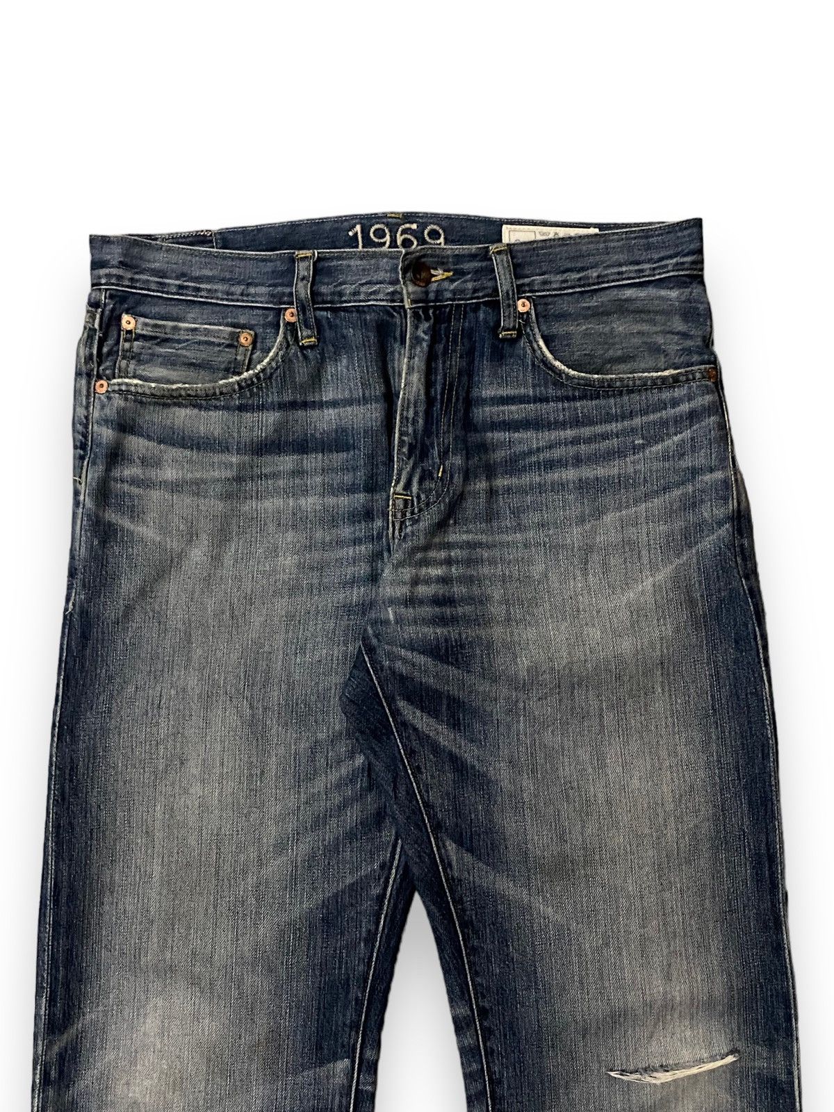 20471120 × JNCO Men Gap 1969 Jean Sandblast Distressed Art Honeycomb Knee Size US 32 / EU 48 - 4 Thumbnail