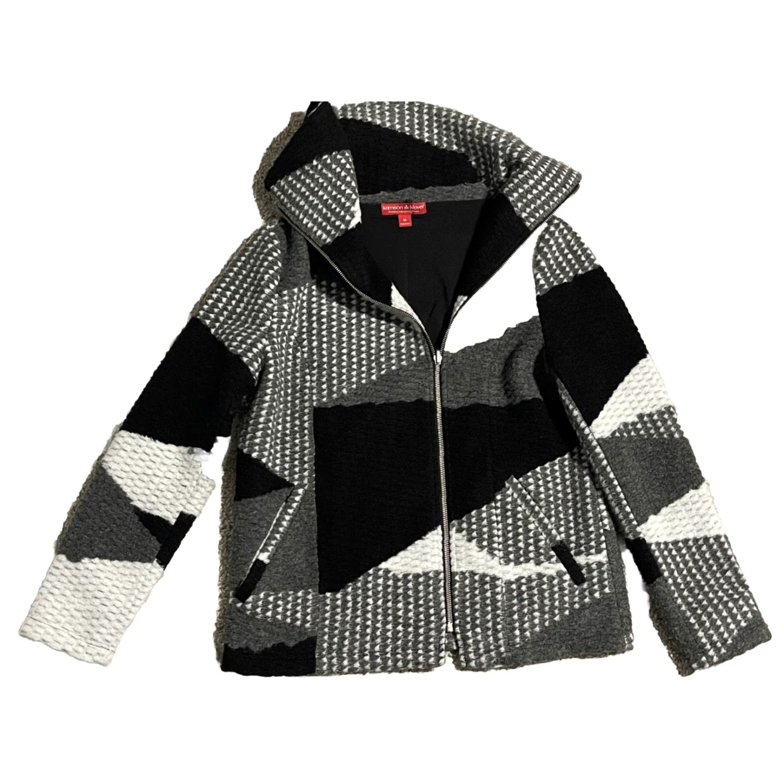 Krimson Klover Eira Jacket Women's M Black Basic Jacket Collared 90s?