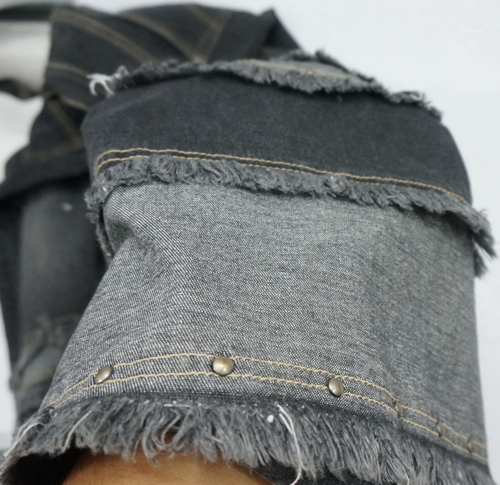 Japanese Brand Japan 🔴 ORANGE JUICE Flare Patchwork Hagi Style Denim Size US 33 - 7 Thumbnail
