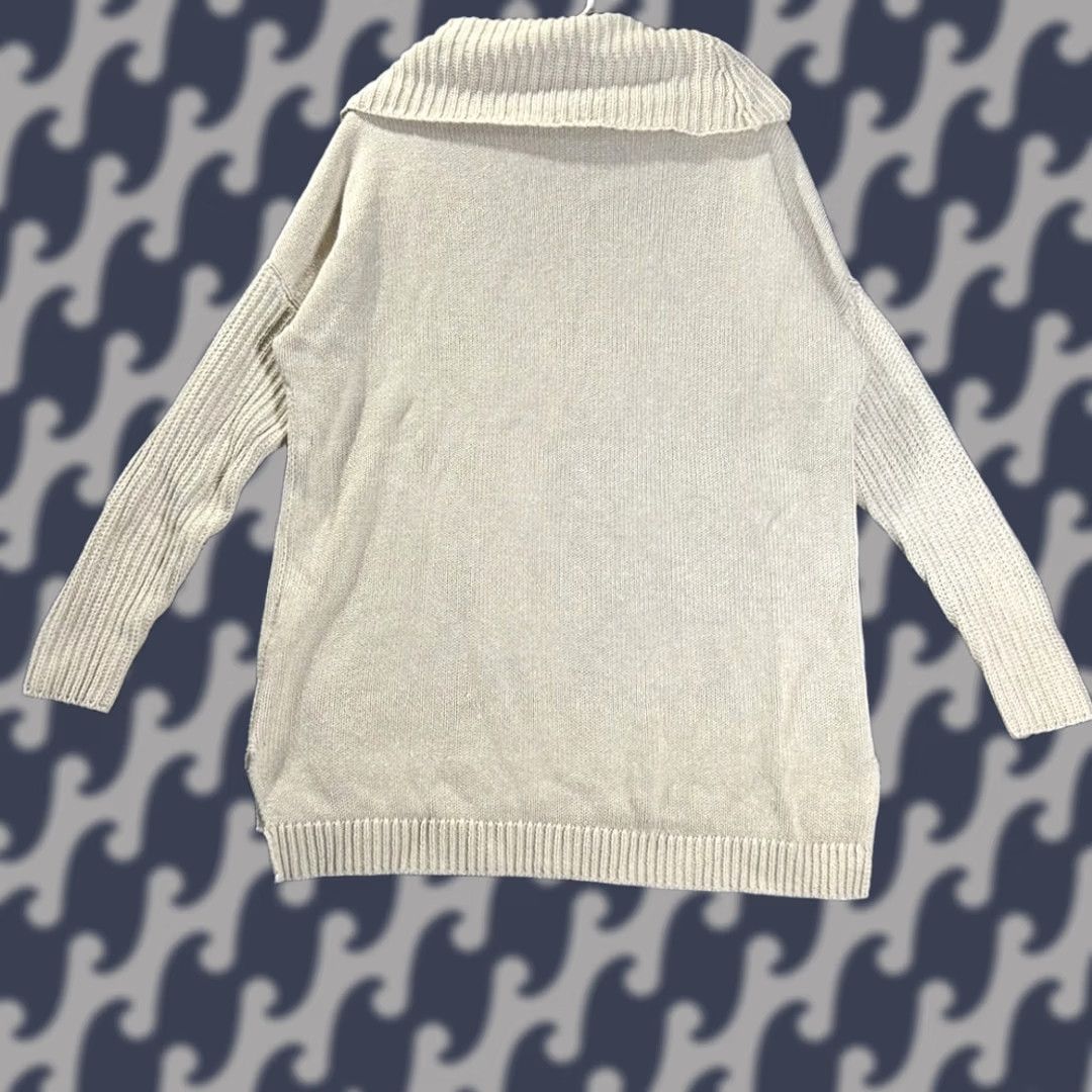Ugg UGG Women Beige Knit Cowl Neck Sweater M Cotton Cashmere Blend Shirt Womens Size M / US 6-8 / IT 42-44 - 1 Thumbnail