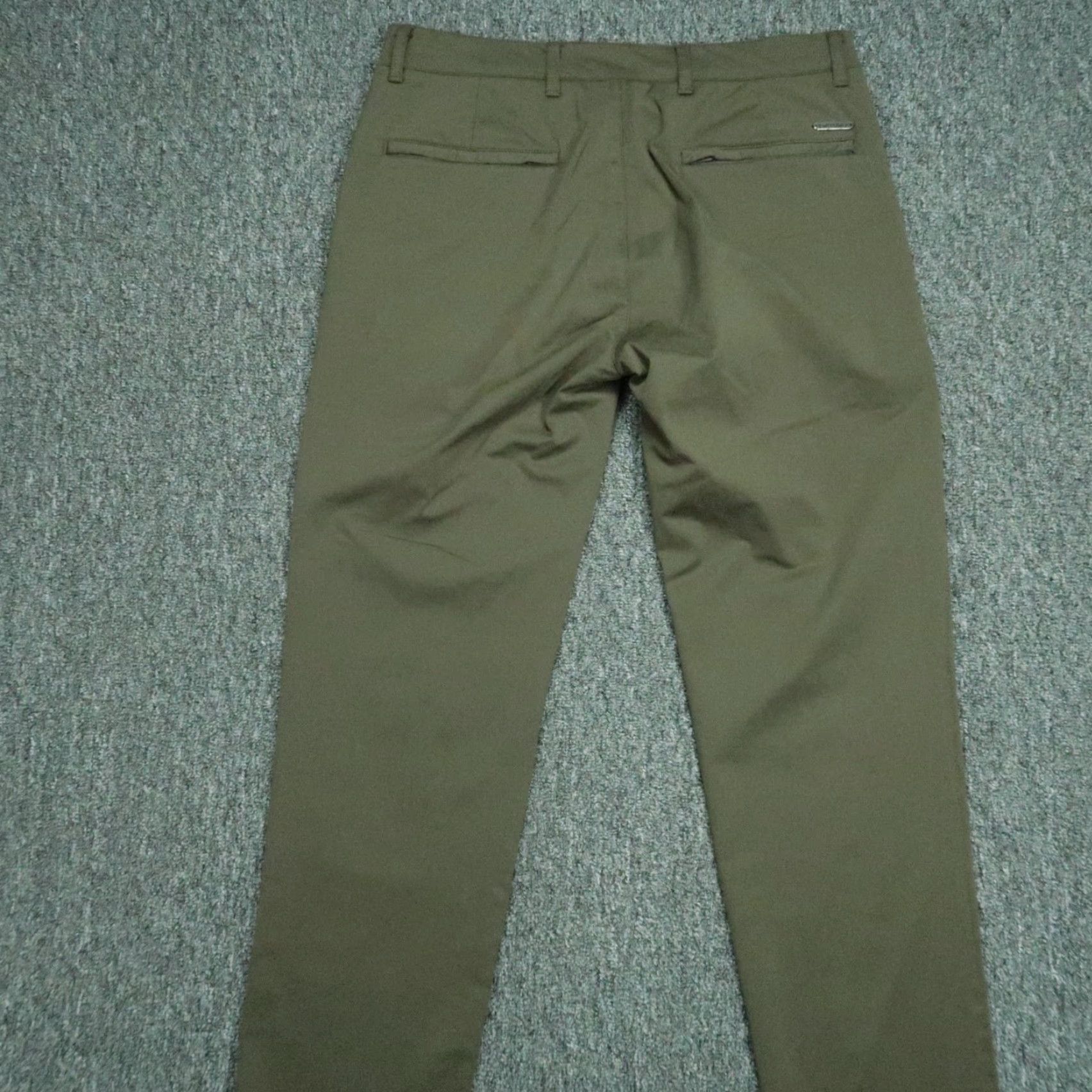 Vintage Twillory Pants Mens 30x29 Green Tailored Fit Performance Stretch Zip Pocket Chino Pants Size US 30 / EU 46 - 5 Thumbnail