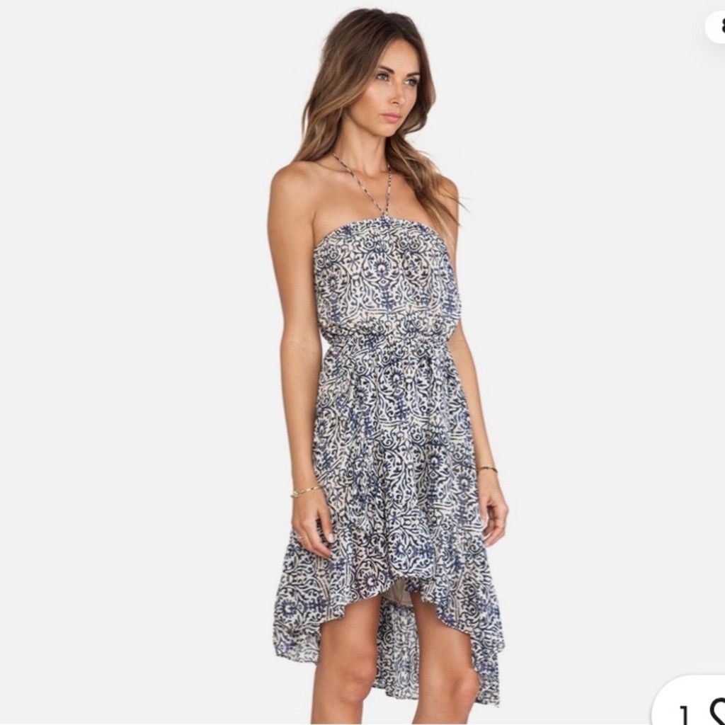 Free People FREE PEOPLE Safari Sunset Halter Ruffle light Summer Dress S Size M / US 6-8 / IT 42-44 - 2 Thumbnail