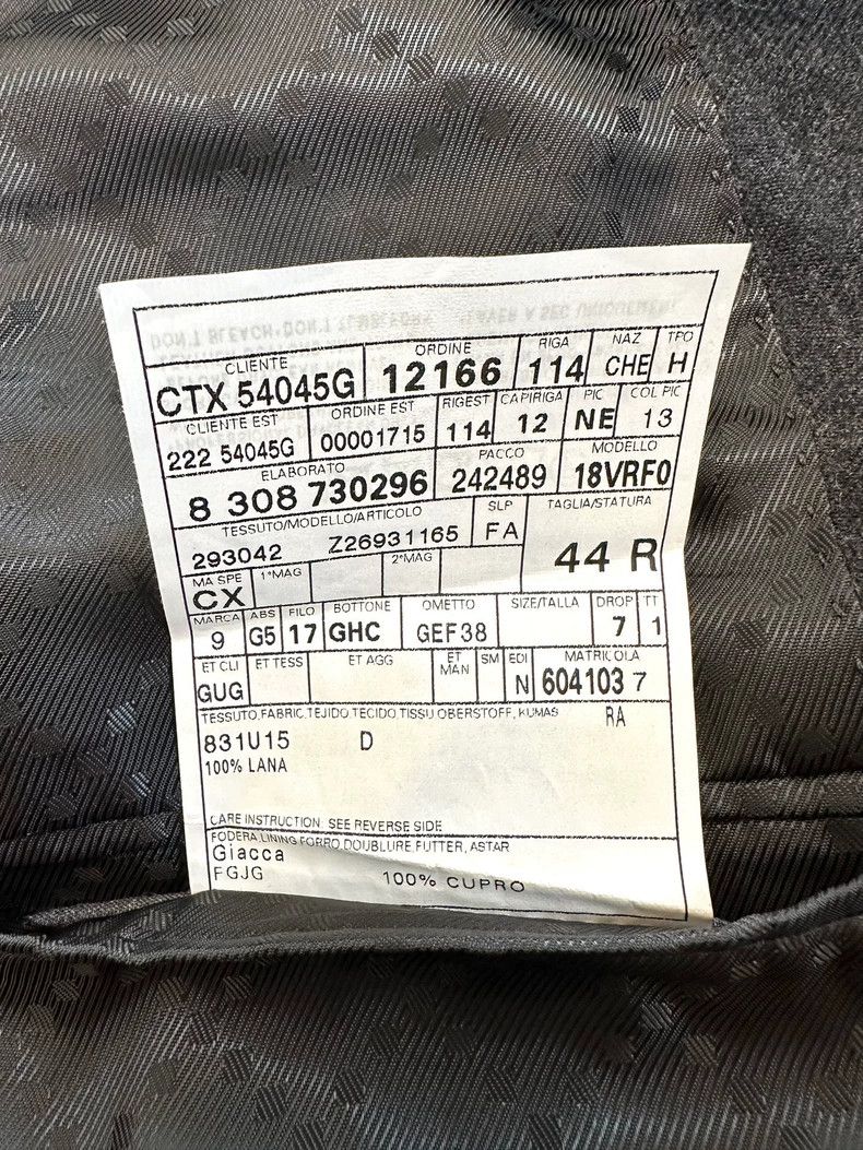 Gucci Gucci Gray wool suede suit Size 44R - 4 Thumbnail