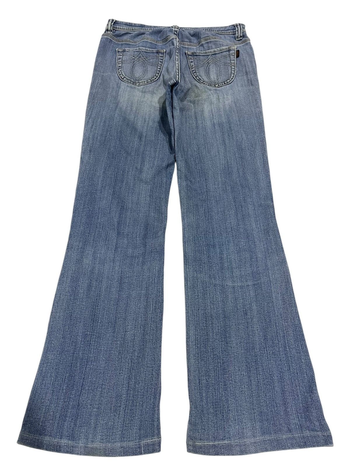 If Six Was Nine × Japanese Brand × Le Grande Bleu (L.G.B.) FLARE💥 JAPANESE BRAND WASHED BLUE DENIM PANTS Size 30" / US 8 / IT 44 - 8 Thumbnail