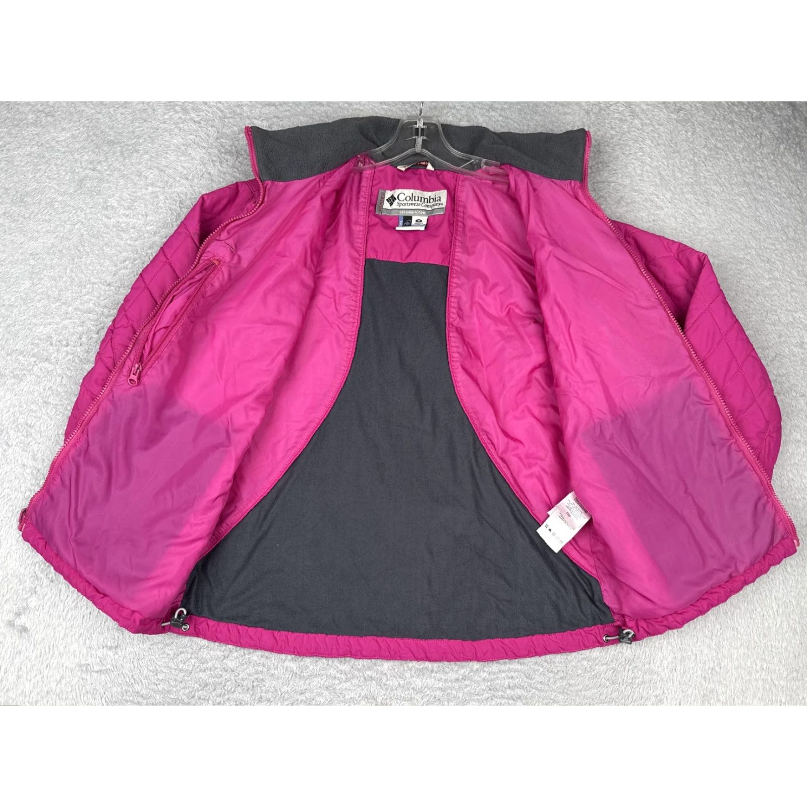 Pinko Columbia Vertex Jacket Womens Medium Pink Quilted Interchange Micro Fleece Lined Size M / US 6-8 / IT 42-44 - 2 Thumbnail