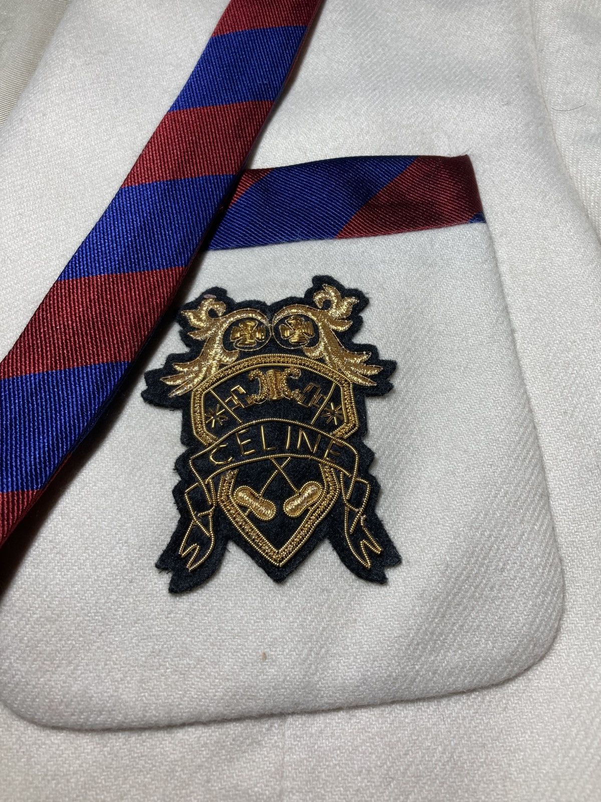 Celine SS25 54IT Celine Embroidered Classic Blason Jacket Braided Size 54R - 2 Thumbnail