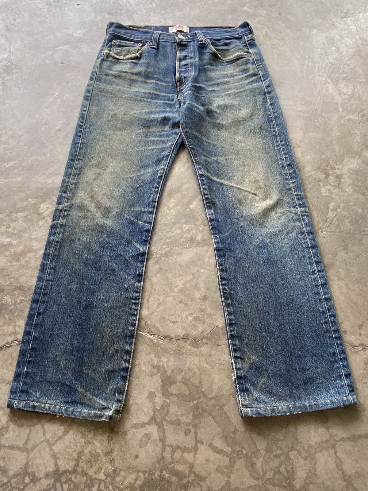 Levi's × Vintage Vintage 90s Levi's 501 Distressed Trash @@6 Size US 30 / EU 46 - 7 Thumbnail