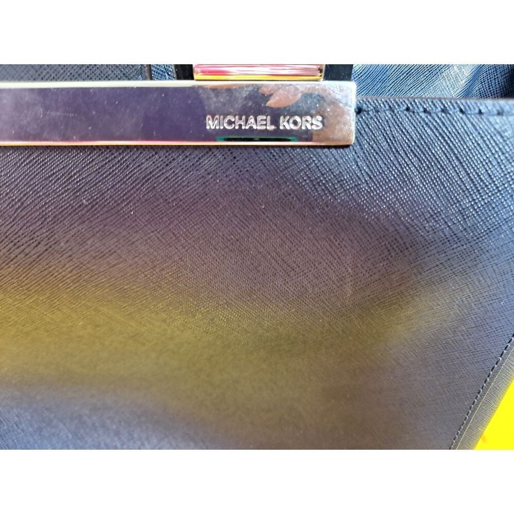 Michael Kors Michael Kors Satchel Top Handle Handbag Navy Blue Designer P Size ONE SIZE - 2 Thumbnail