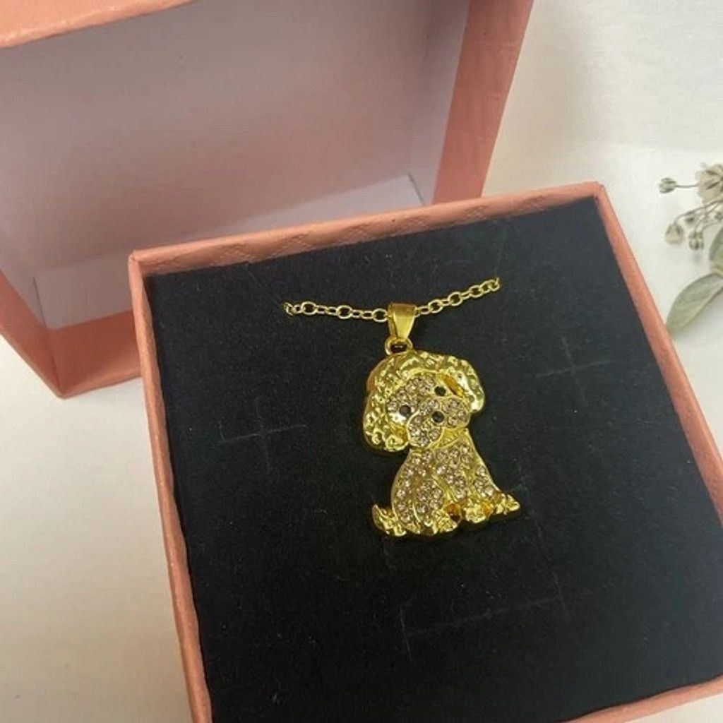 Other NWT O-Commerce Women Necklace Poodle Charm Pet Puppy Jewelry Size ONE SIZE - 11 Thumbnail