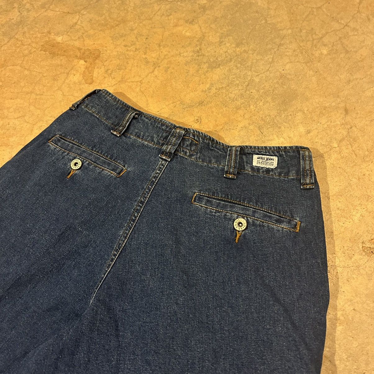 Guess × Vintage Crazy Vintage 90s Guess Jeans Baggy Cargo Pocket Jorts JNCO Size US 30 / EU 46 - 7 Thumbnail