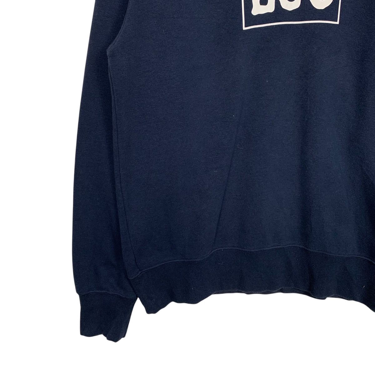 Lee LEE Box Logo Navy Blue Crewneck Sweatshirt #1682-C75 Size US L / EU 52-54 / 3 - 3 Thumbnail