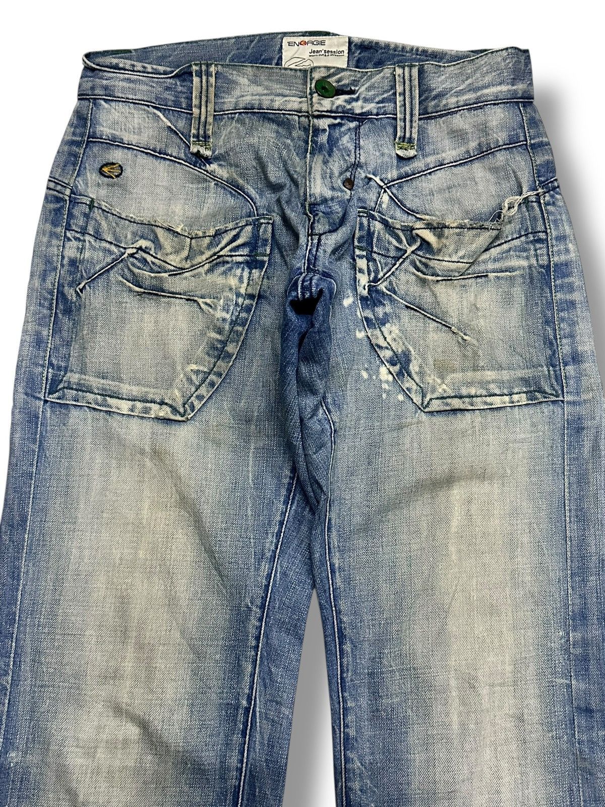 Energie Distressed Vintage Energie Jean With Baggy Loose Style Faded Size US 32 / EU 48 - 2 Thumbnail