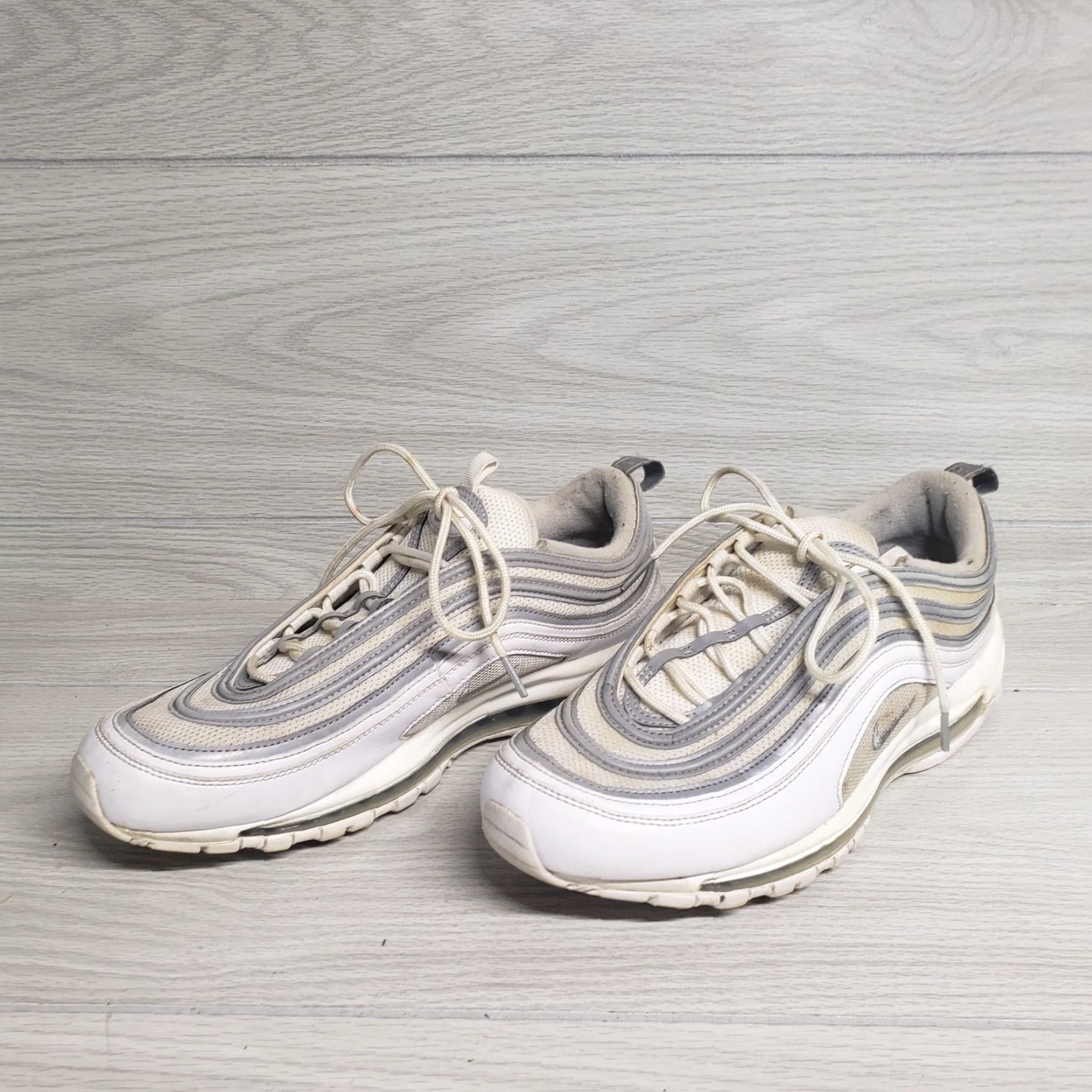 Nike Nike Air Max 97 Running Shoes Men's Size 11.5 White Reflective Silver Athletic Sneakers Size US 11.5 / EU 44-45 - 2 Thumbnail