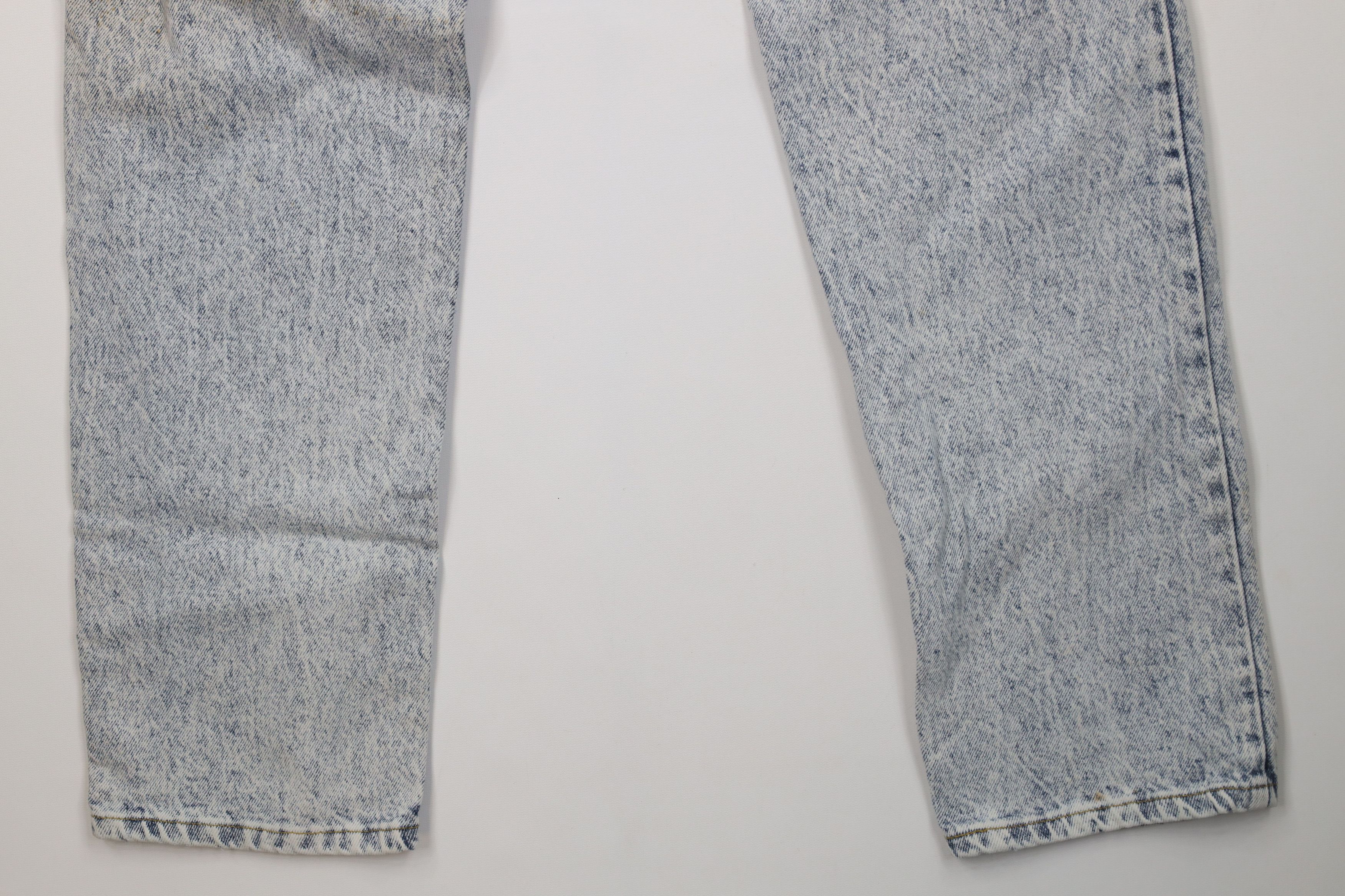 Lee Vintage 80s 90s Lee Acid Wash Straight Leg Jeans Blue USA Size US 33 - 14 Thumbnail