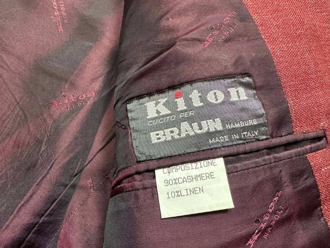 Kiton Kiton Rare Casmere Mens Jacket Size 50S - 3 Thumbnail