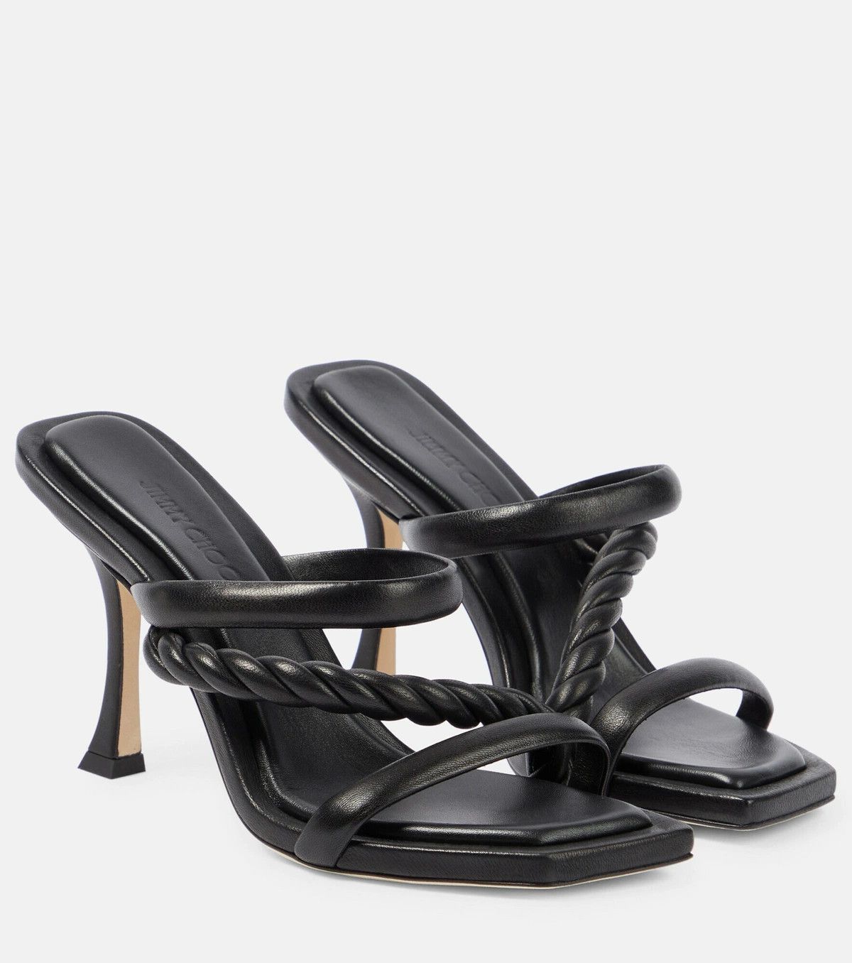 Jimmy Choo o1y0326 Mules in Black Size US 8 / IT 38 - 1 Thumbnail
