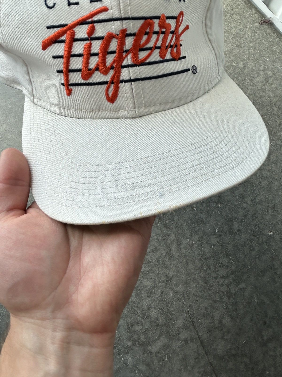 Vintage Vintage 90s Clemson Tigers SnapBack Hat Youngan Size ONE SIZE - 3 Thumbnail