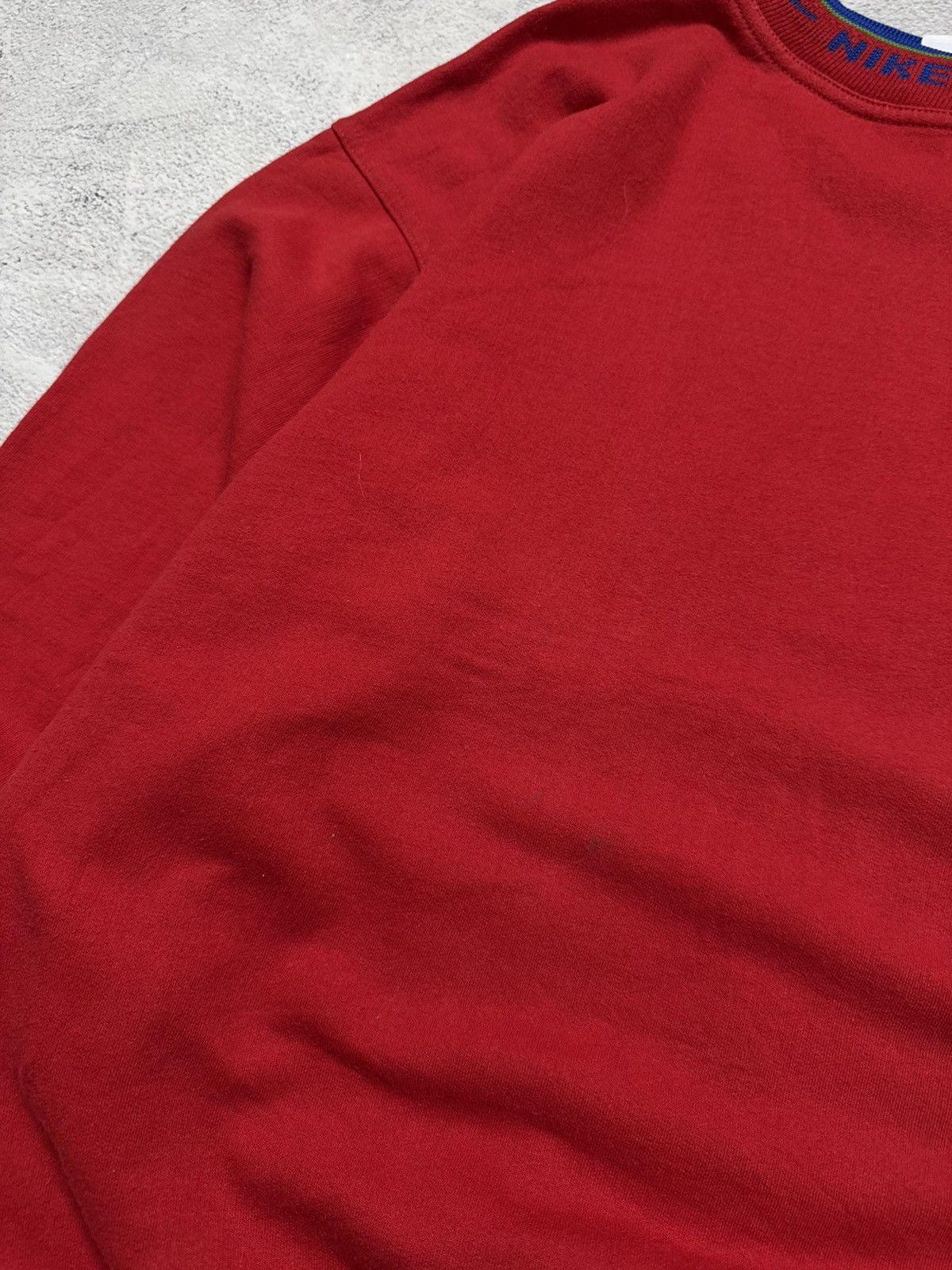 Nike Vintage Y2K Nike Mini Swoosh Sweatshirt 00’s Size XL / US 12-14 / IT 48-50 - 9 Thumbnail