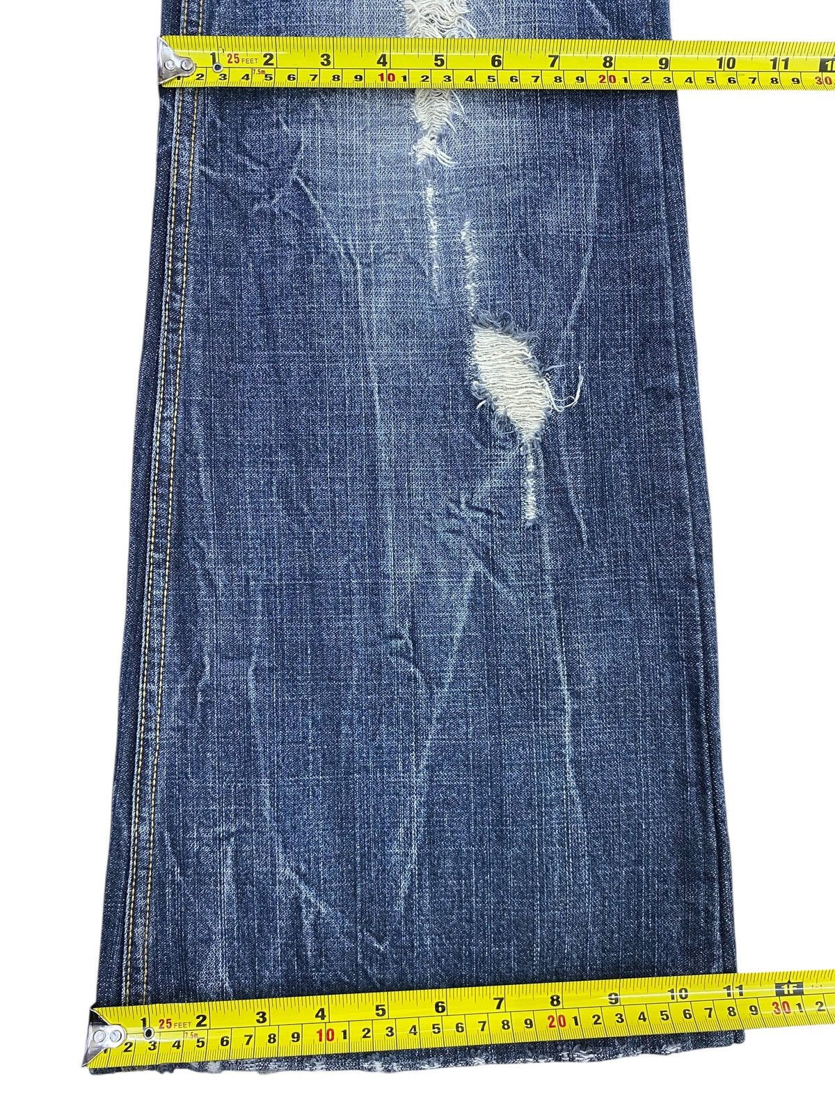 Japanese Brand Japanese Brand Faded Wash Style Distressed Flare Jeans Size US 32 / EU 48 - 9 Thumbnail