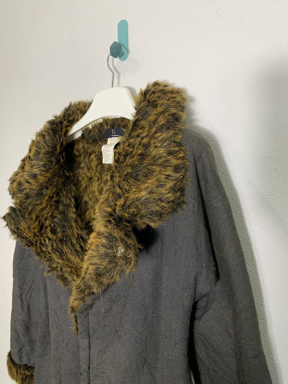 Yohji Yamamoto Vintage 1990’s Y’s By Yohji Yamamoto faux fur jacket Size M / US 6-8 / IT 42-44 - 10 Thumbnail