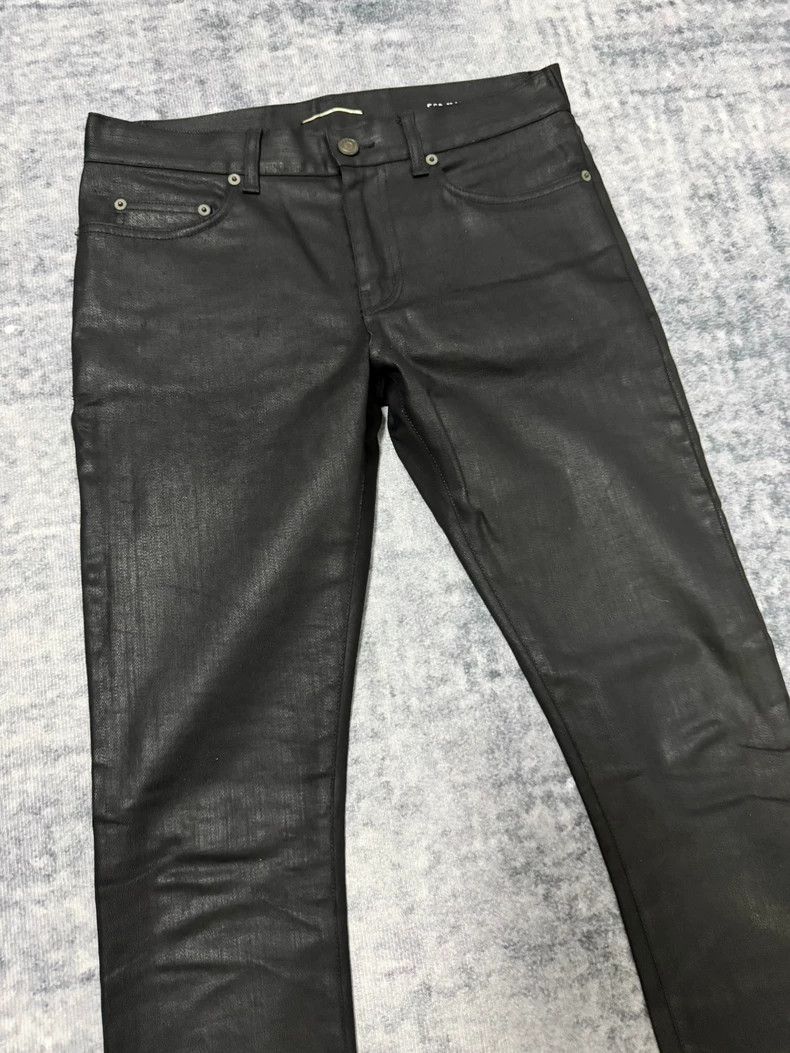 Saint Laurent Paris Saint Laurent Paris 14fw show heavy coat waxed jeans 2505-N Size US 30 / EU 46 - 3 Thumbnail