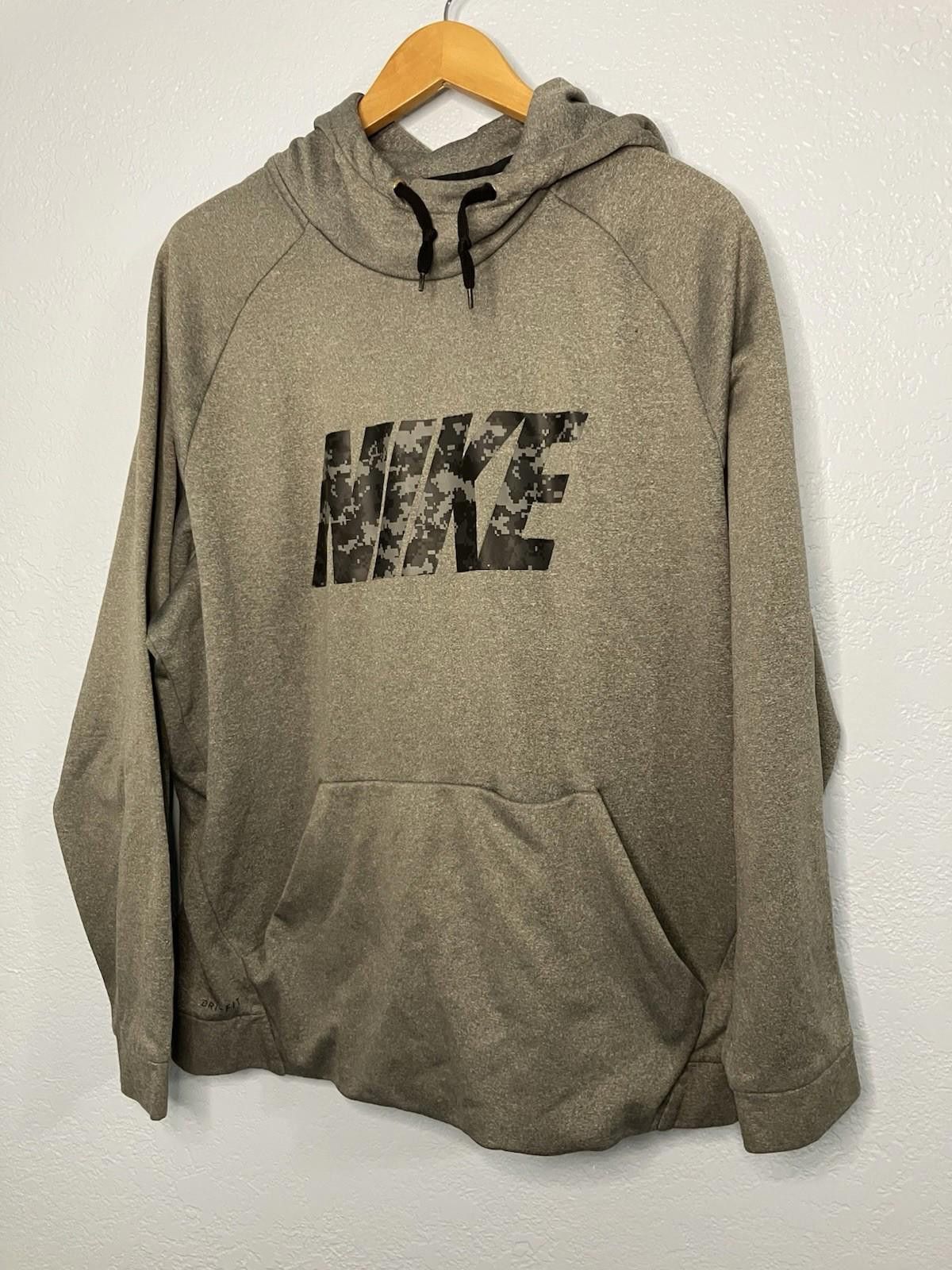 Nike Nike Dri-Fit Men’s Hoodie Long Sleeve Gray Size L Size US L / EU 52-54 / 3 - 1 Thumbnail