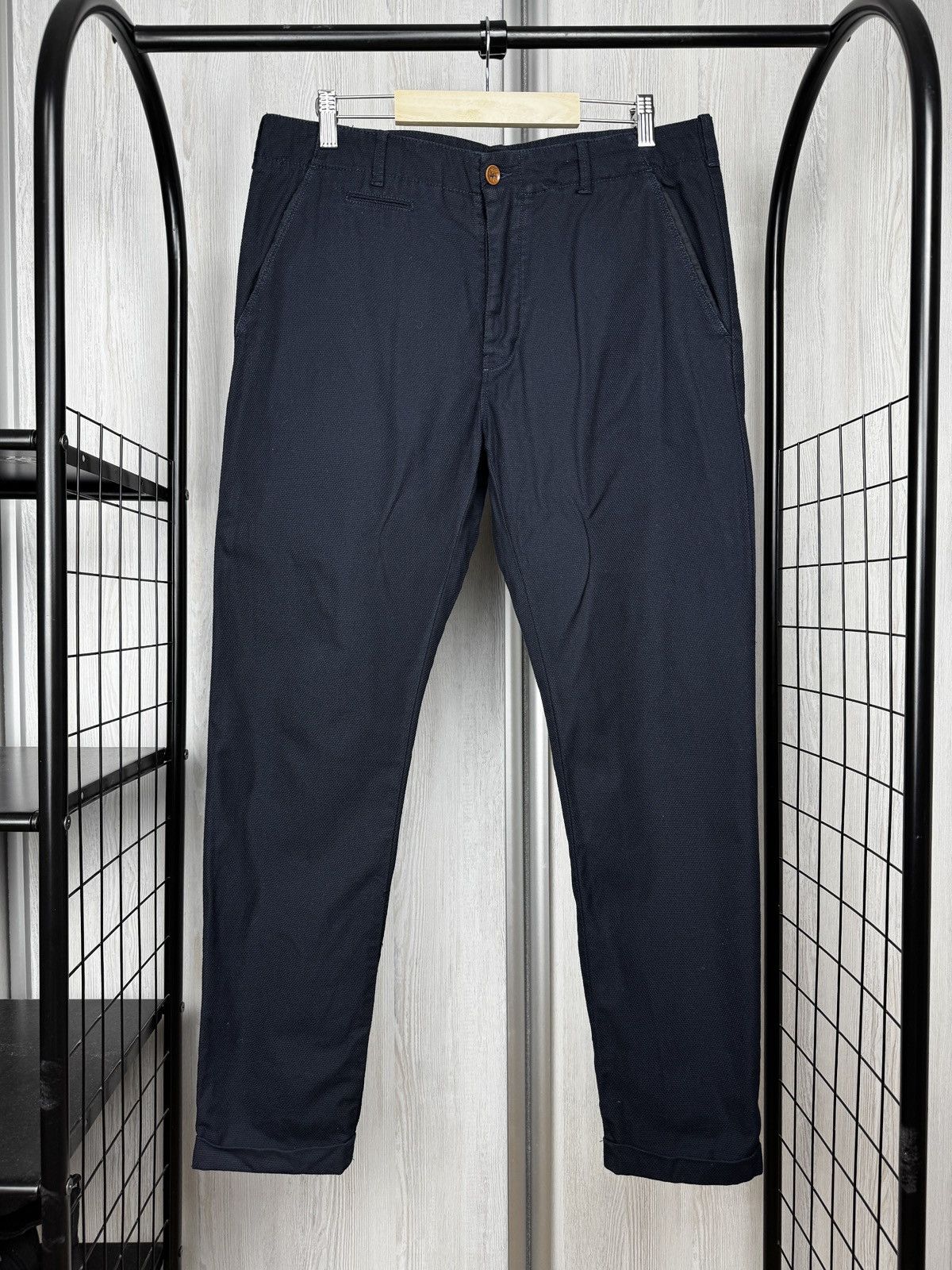 Diesel Black Gold Diesel Black Gold cotton black structured chino pants 48 Size US 34 / EU 50 - 2 Thumbnail