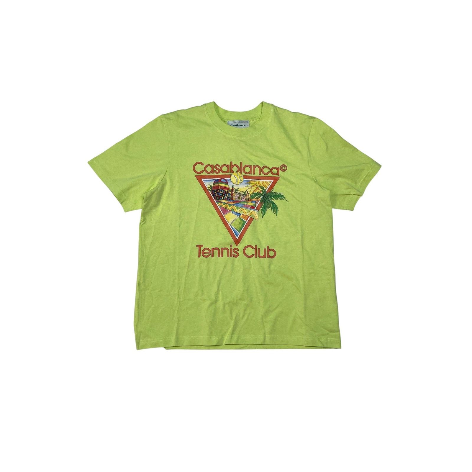 Casablanca Casablanca 'Tennis Club' Lime Tee Size US L / EU 52-54 / 3 - 1 Thumbnail
