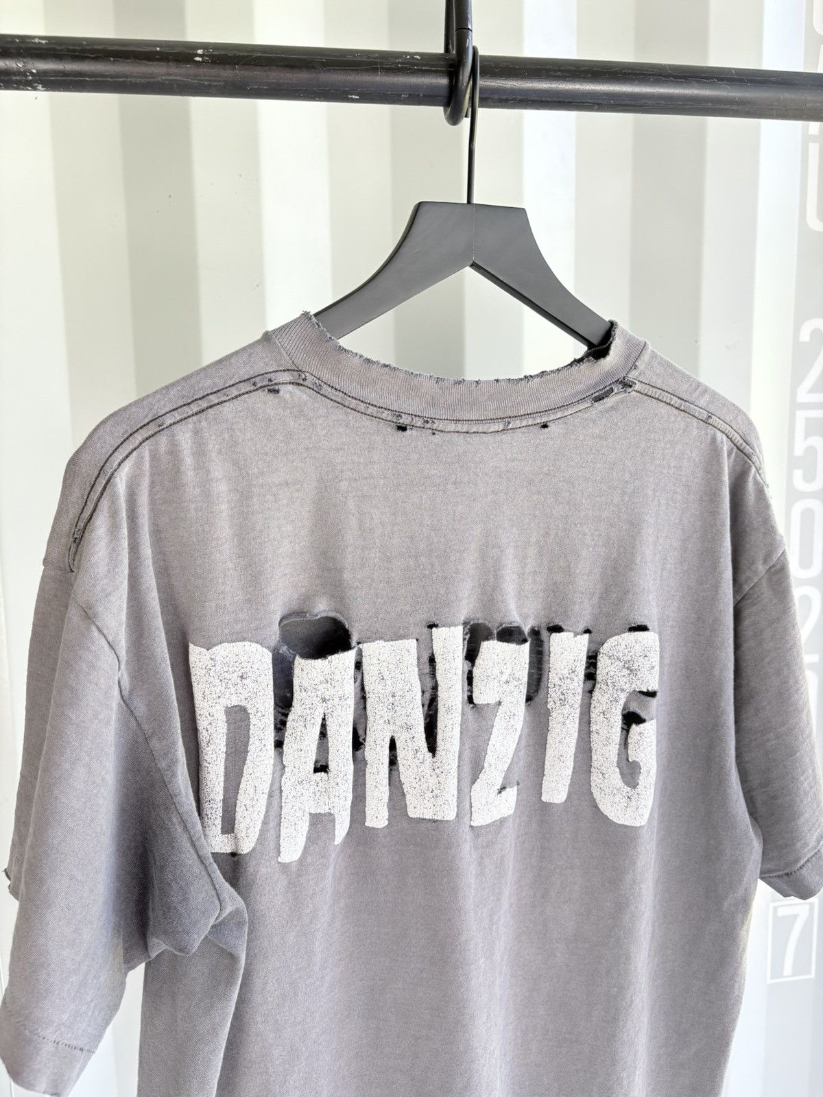 Band Tees Danzig Thrashed Faded Tee Shirt Distressed ERD Grunge Size US XL / EU 56 / 4 - 8 Thumbnail