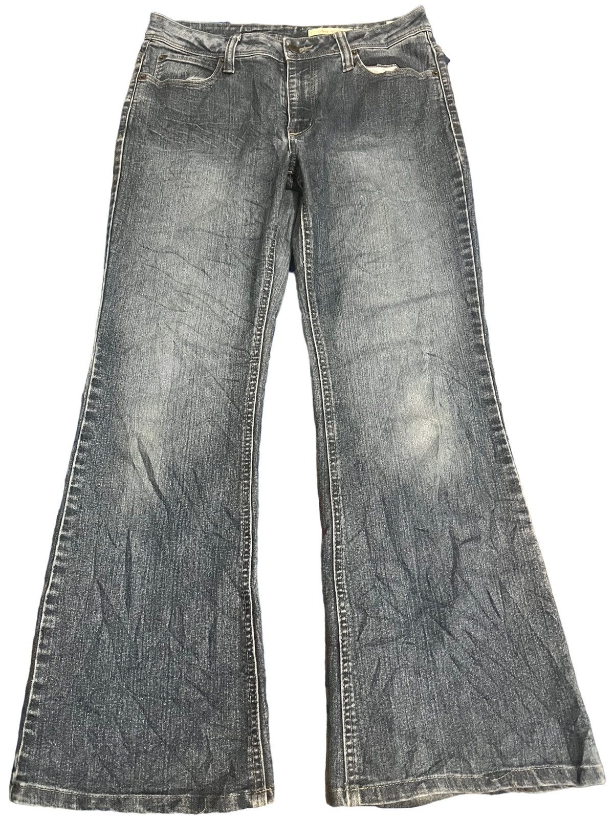 Junya Watanabe Navy Natural Flare Denim Size US 33 - 1 Thumbnail