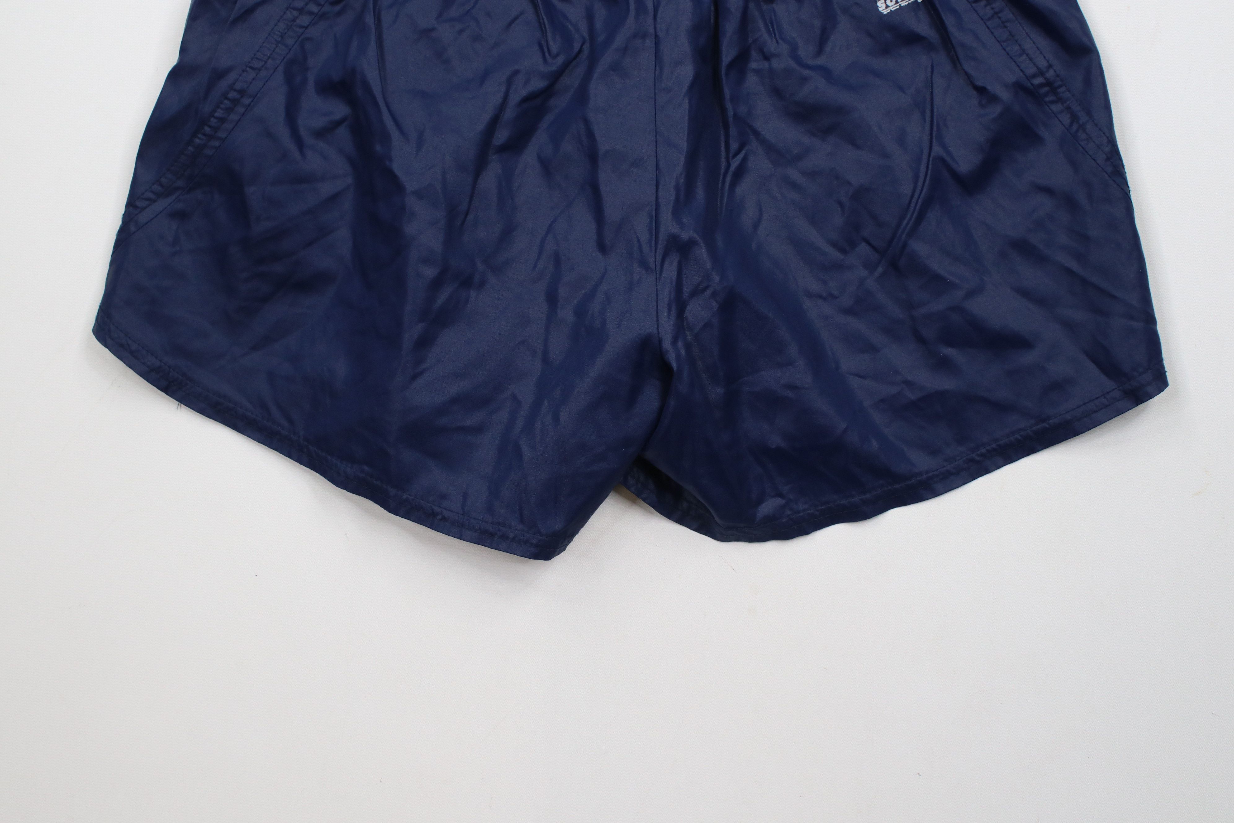 Vintage Vintage 90s University of Michigan Shorts Baggies Blue Nylon Size US 30 / EU 46 - 9 Thumbnail