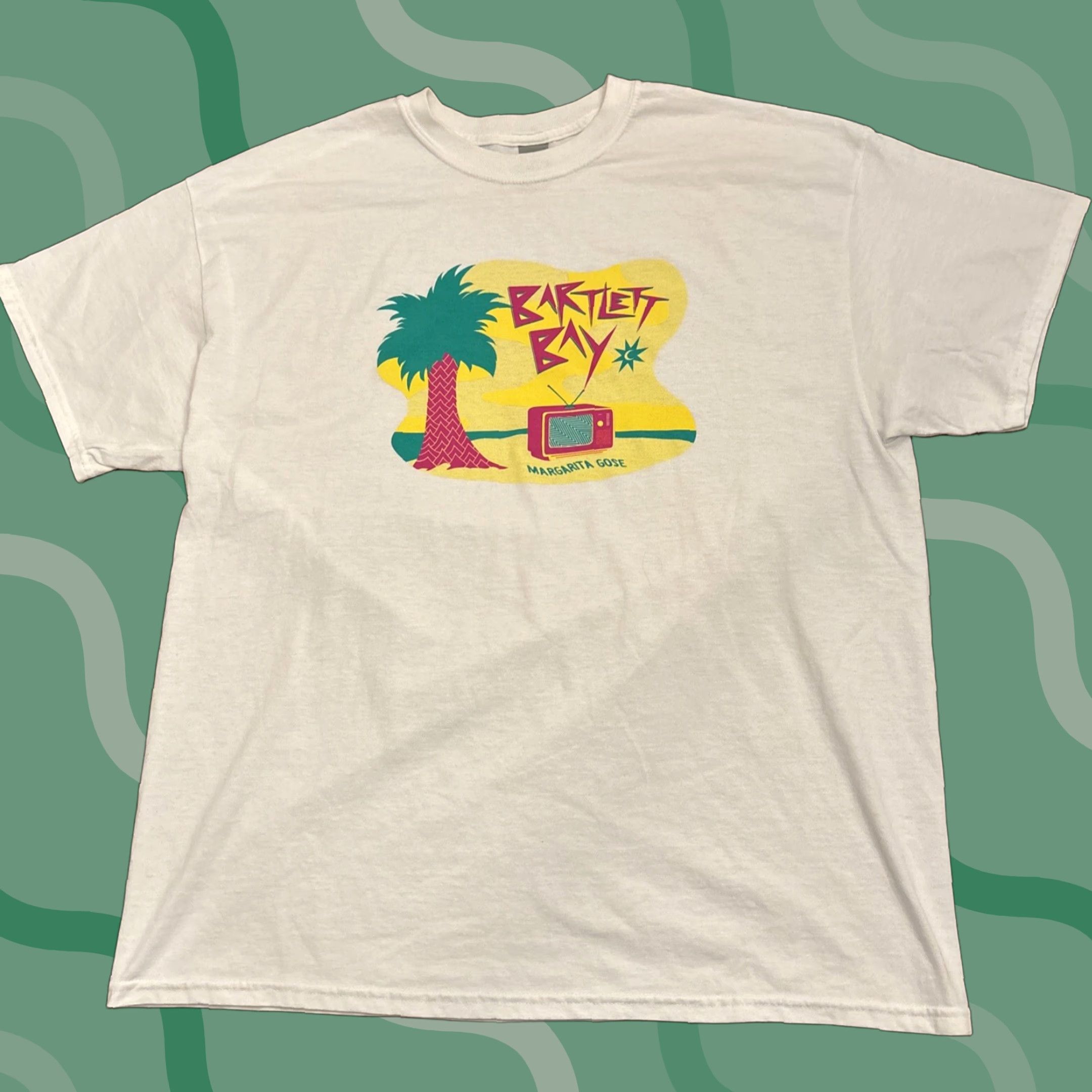 Vintage RARE Magic Hat Brewing Co. Margarita Goes T-Shirt Adult XL White Mens Size US XL / EU 56 / 4 - 1 Thumbnail