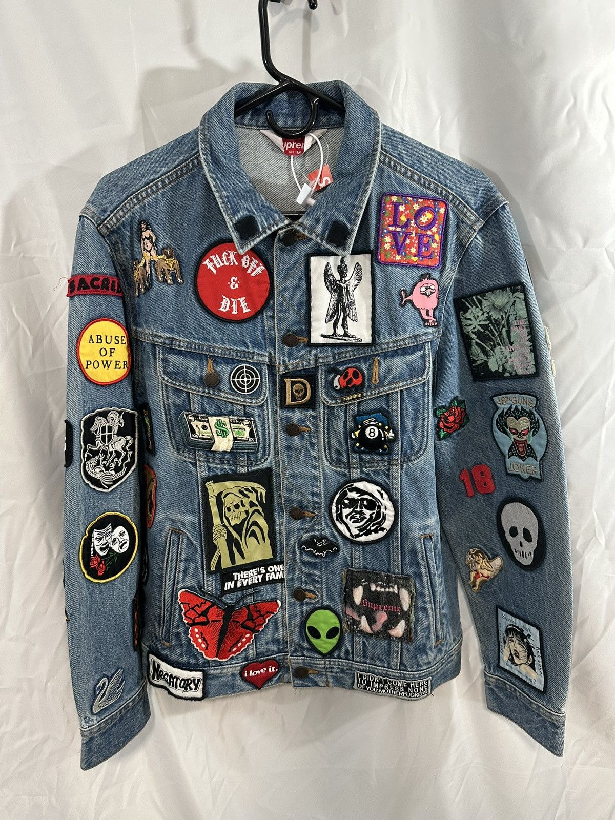 Supreme Supreme Patchwork Denim Jacket Size US M / EU 48-50 / 2 - 3 Thumbnail