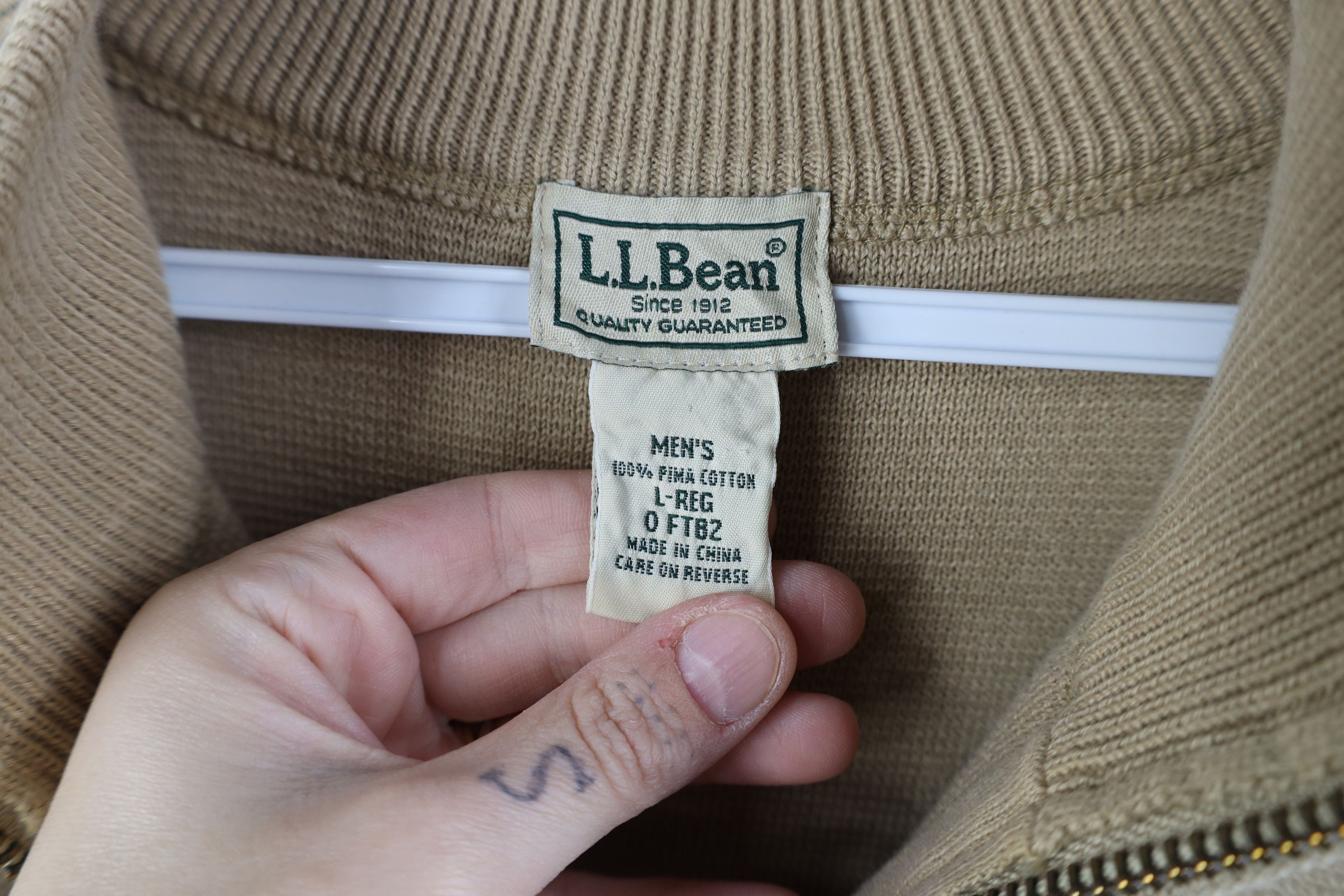 L.L. Bean Vintage LL Bean Thermal Knit Half Zip Pullover Sweater Size US L / EU 52-54 / 3 - 7 Thumbnail
