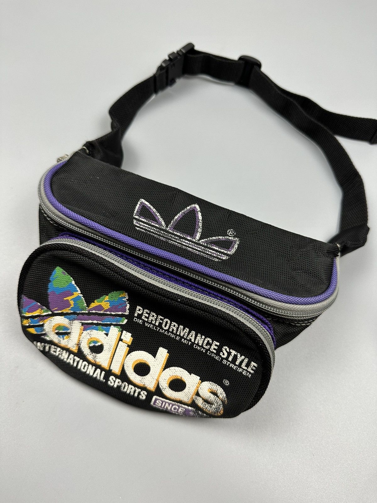 Adidas × Vintage Vintage 90s Adidas Performance Style Waist/Pouch Bags Size ONE SIZE - 2 Thumbnail